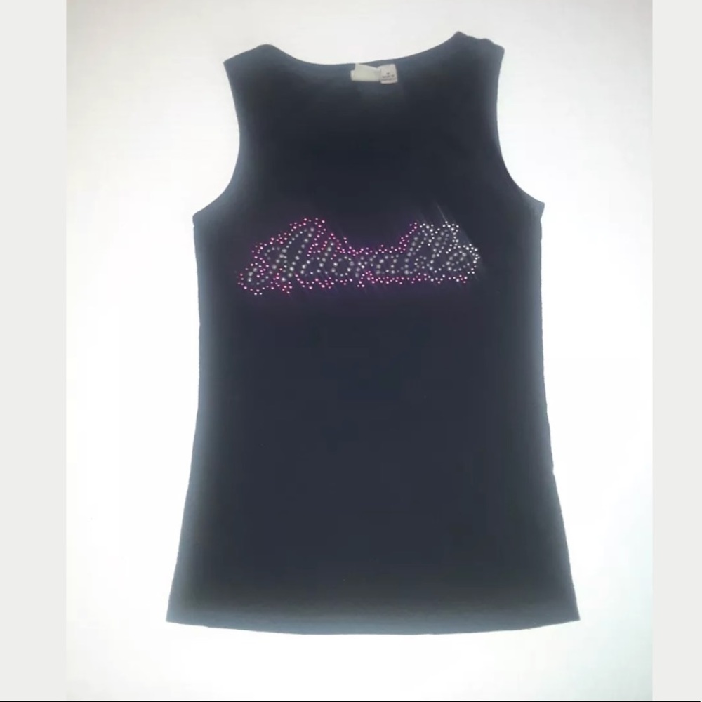 DONATED Adorable studded black tank top